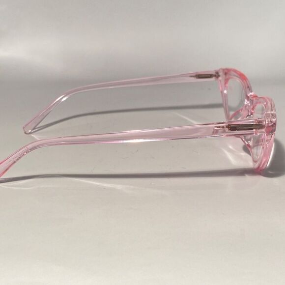 1129 Emma Cateye Reading Glasses 2.50 Clear Pink Readers NWT - Picture 7 of 10